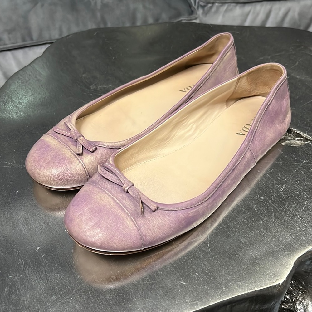 Prada Purple Ballet Flats